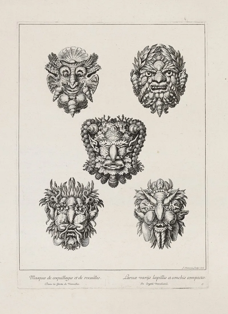 Masques De Coquillages Et De Rocailles Masks Of Shells And Pebbles