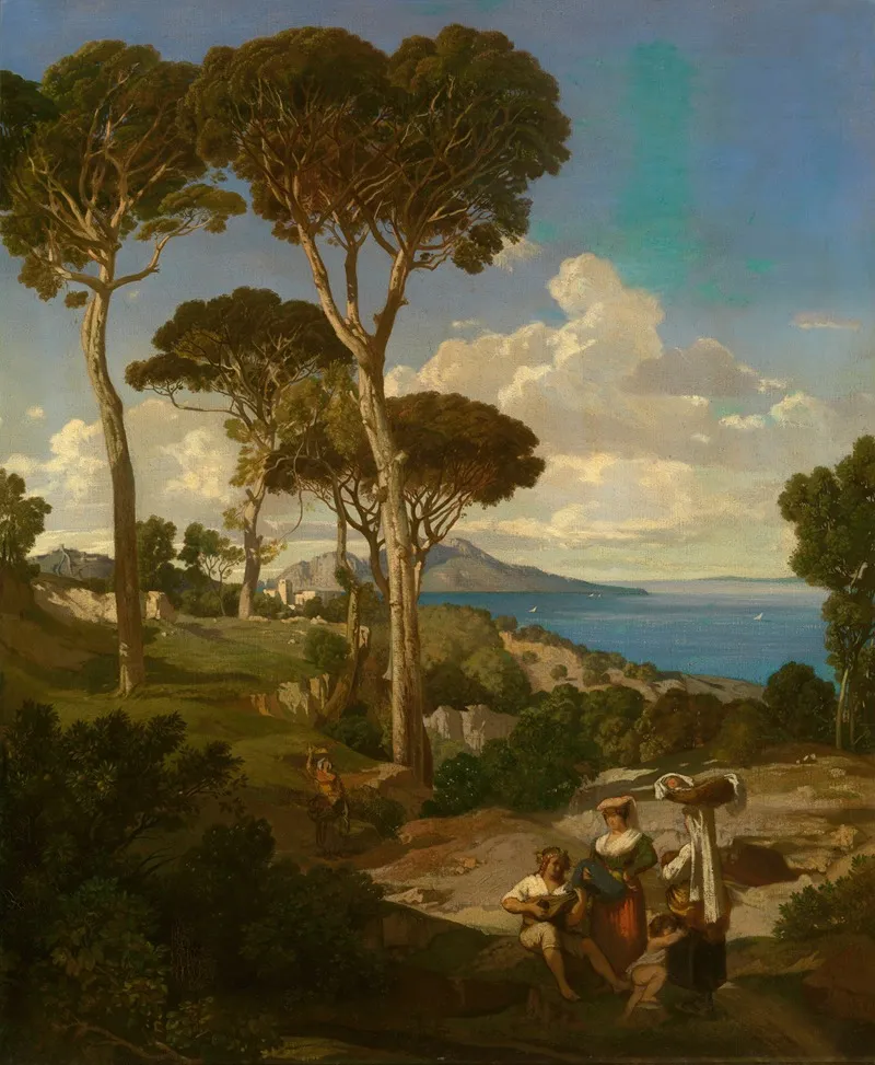 Massa Near Sorrento Wall Art by Jean-Joseph-François Bellel - High-Resolution Digital Print