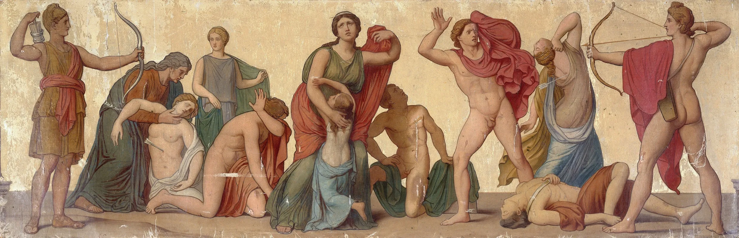 Massacre Des Niobides Wall Art by Sébastien Melchior Cornu - High-Resolution Digital Print