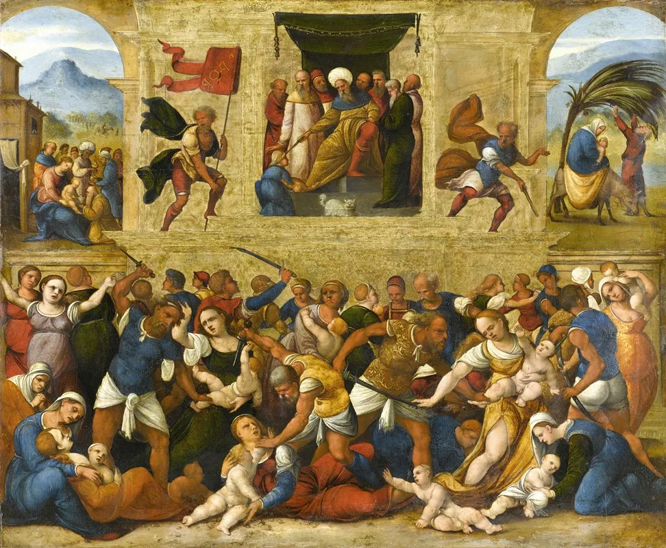 Massacre Of The Innocents 8 Wall Art by Ludovico Mazzolino - High-Resolution Digital Print