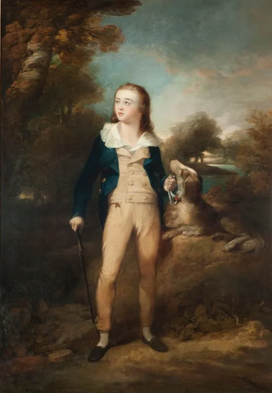 Master Cathcart Y Perro Wall Art by Sir Henry Raeburn - High-Resolution Digital Print