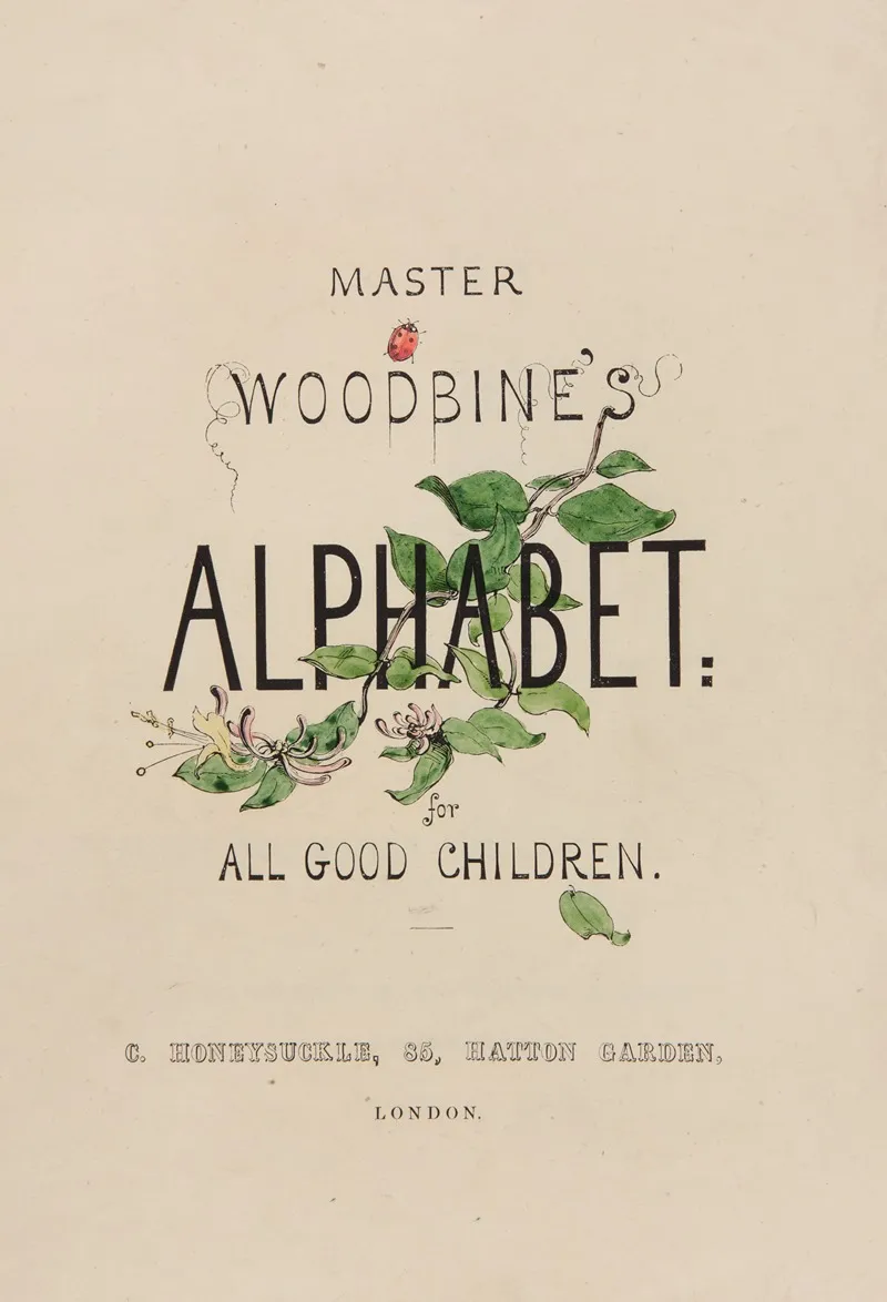 Master Woodbines Alphabet For All Good Children Pl 01 Wall Art by William James Linton - High-Resolution Digital Print