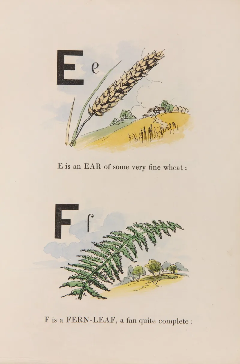 Master Woodbines Alphabet For All Good Children Pl 04 Wall Art by William James Linton - High-Resolution Digital Print