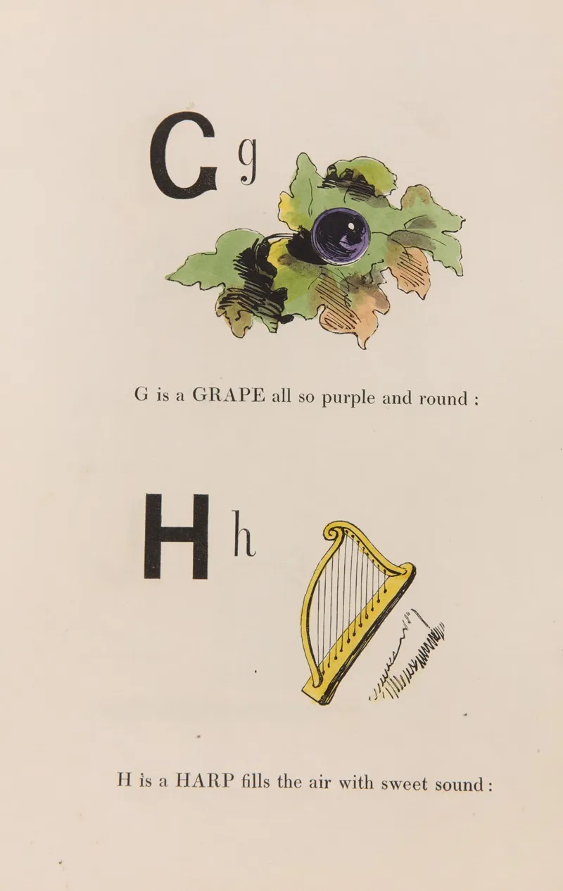 Master Woodbines Alphabet For All Good Children Pl 05 Wall Art by William James Linton - High-Resolution Digital Print
