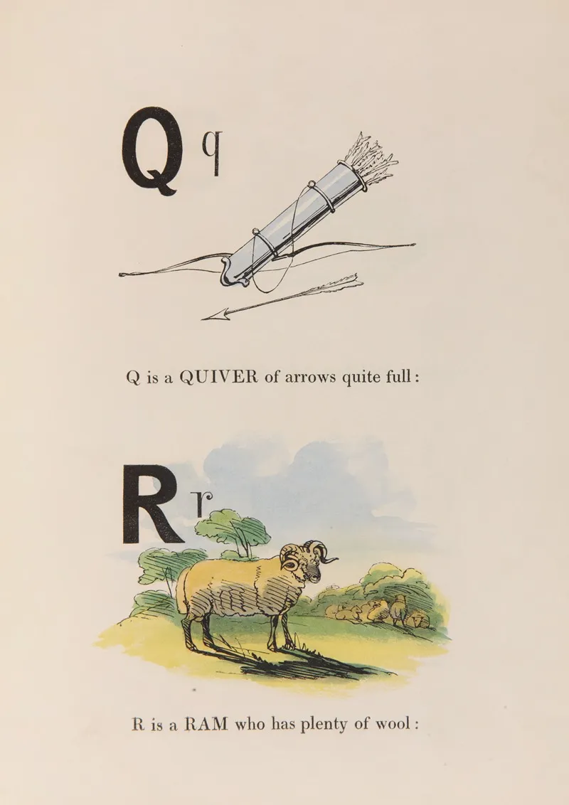 Master Woodbines Alphabet For All Good Children Pl 10 Wall Art by William James Linton - High-Resolution Digital Print
