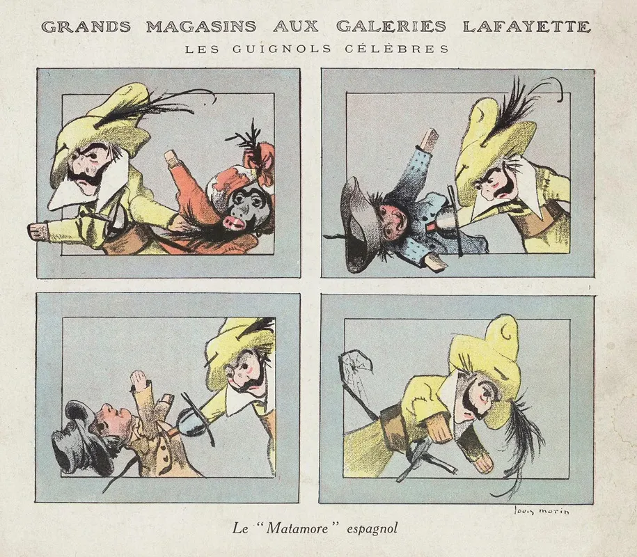 Matamore Guignol Espagnol Wall Art by Louis Morin - High-Resolution Digital Print