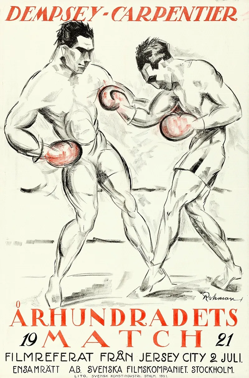 Match Of The Century Dempsey Vs Carpentier