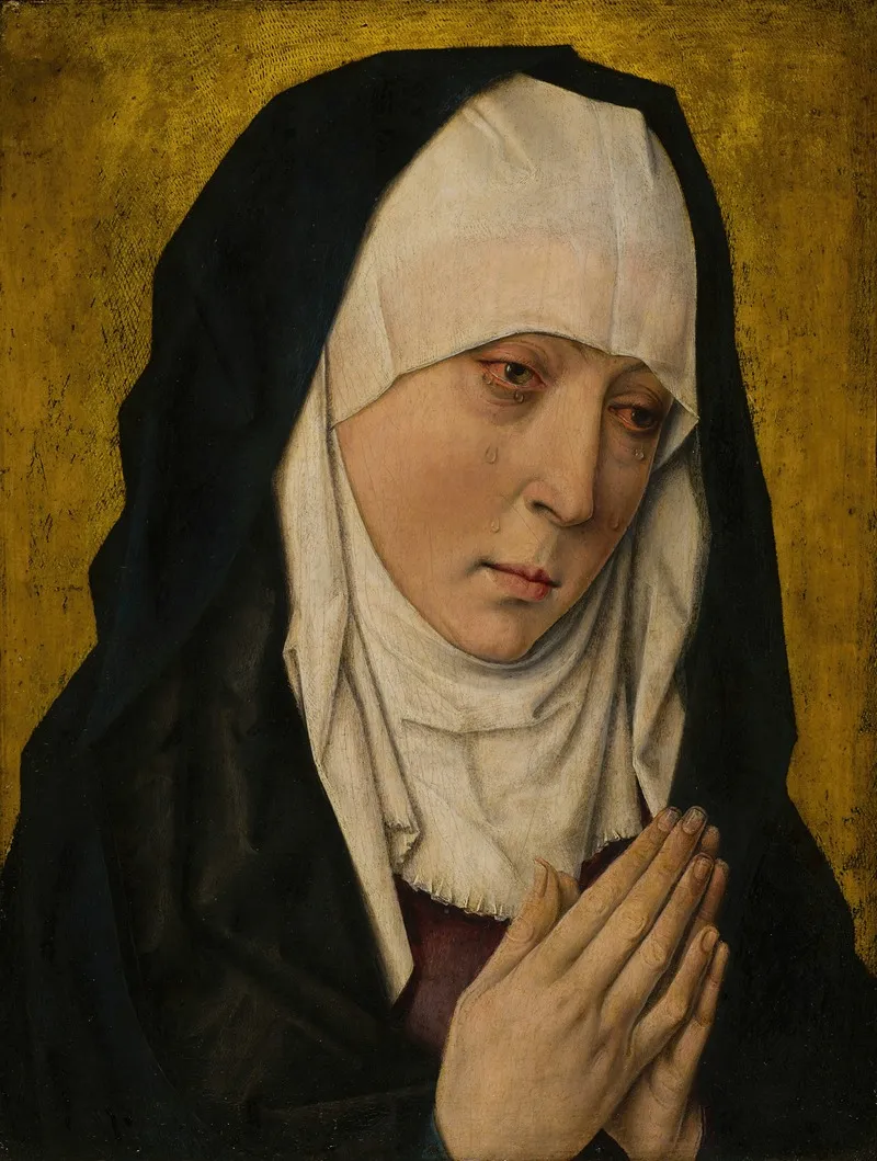 Mater Dolorosa Sorrowing Virgin Wall Art by Workshop of Dieric Bouts - High-Resolution Digital Print