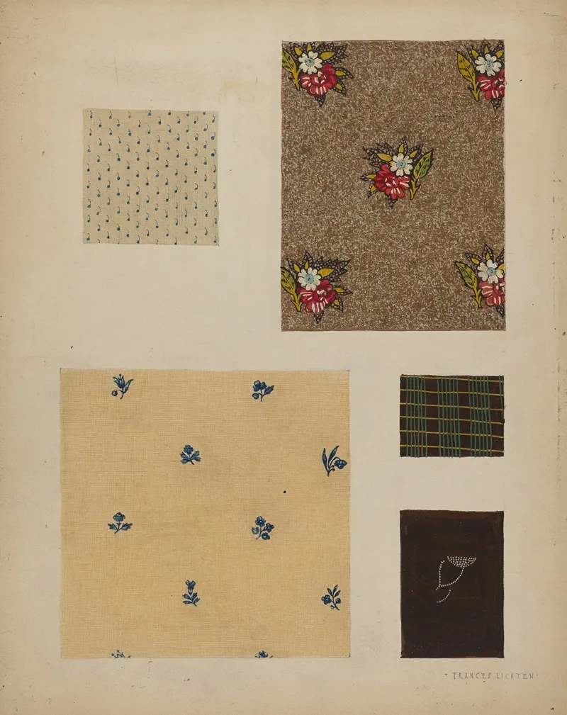 Materials From Patchwork Bedspread 2
