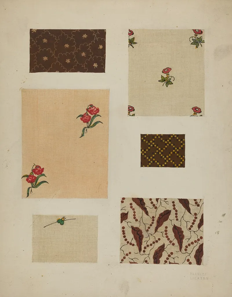 Materials From Patchwork Bedspread 4