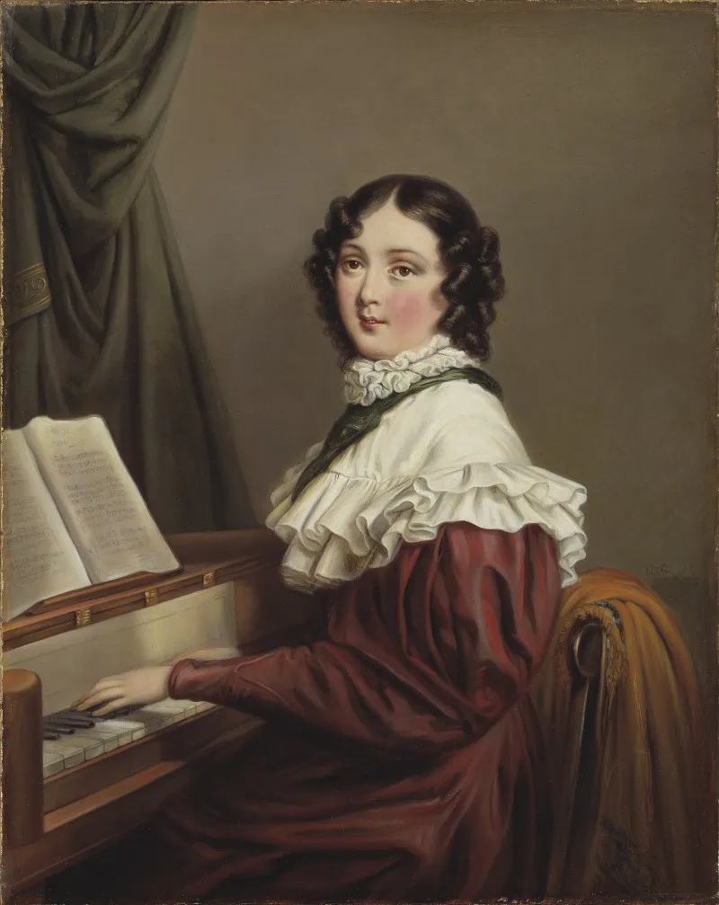 Mathilda Valeria Beatrix Dorozco 1796 1863 Wall Art by Axel Johan Fägerplan - High-Resolution Digital Print