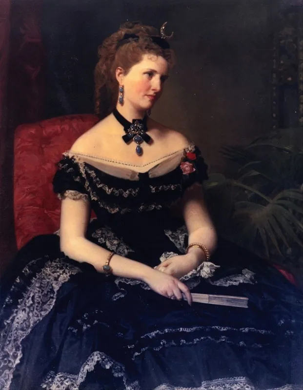 Matilde De Aguilera Y Gamboa Lady Of Fontagud Wall Art by Federico de Madrazo y Kuntz - High-Resolution Digital Print