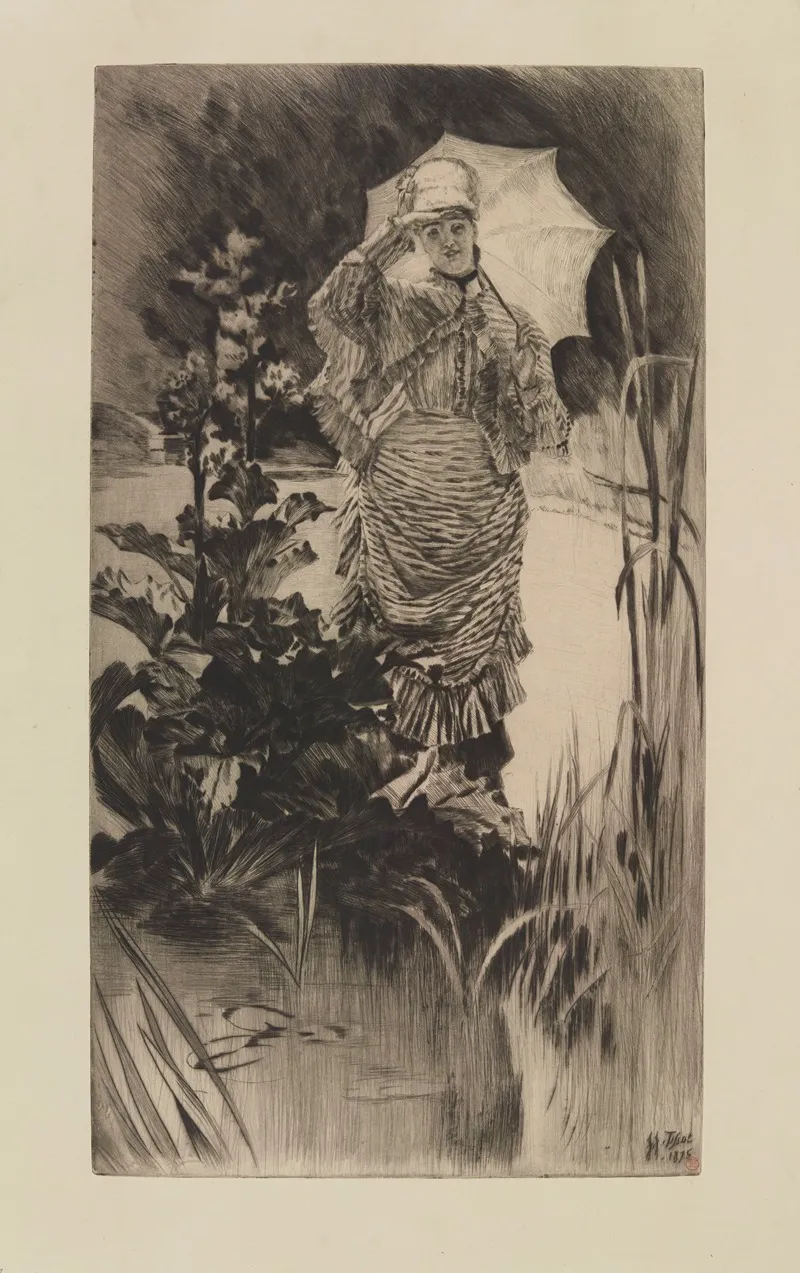 Matinee De Printemps by James Tissot - High-Resolution Digital Print