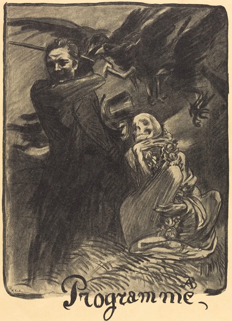 Matinee Extraordinaire Sepulture Et Monument A Henry Becque Wall Art by Alfred Besnard - High-Resolution Digital Print