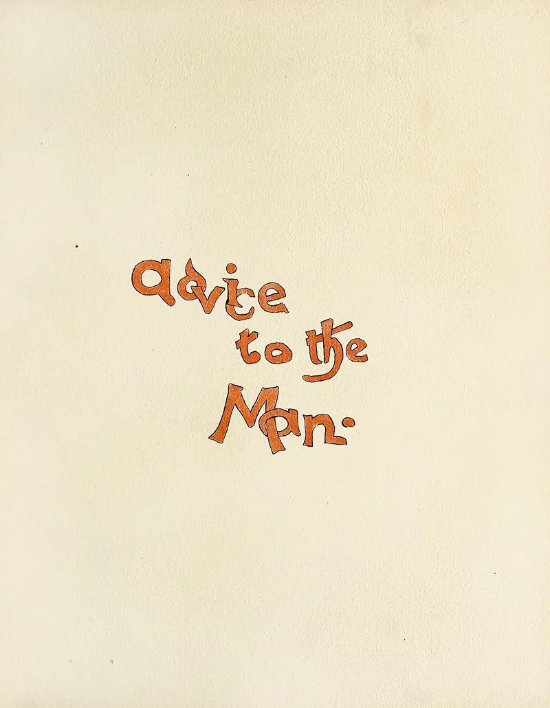 Matrimonial Advice Pl04 Wall Art by Harry Whitney McVickar - High-Resolution Digital Print