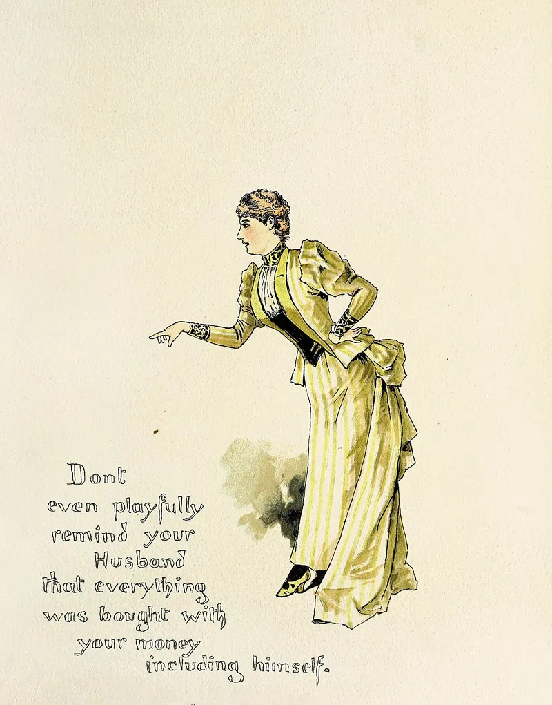 Matrimonial Advice Pl16 Wall Art by Harry Whitney McVickar - High-Resolution Digital Print