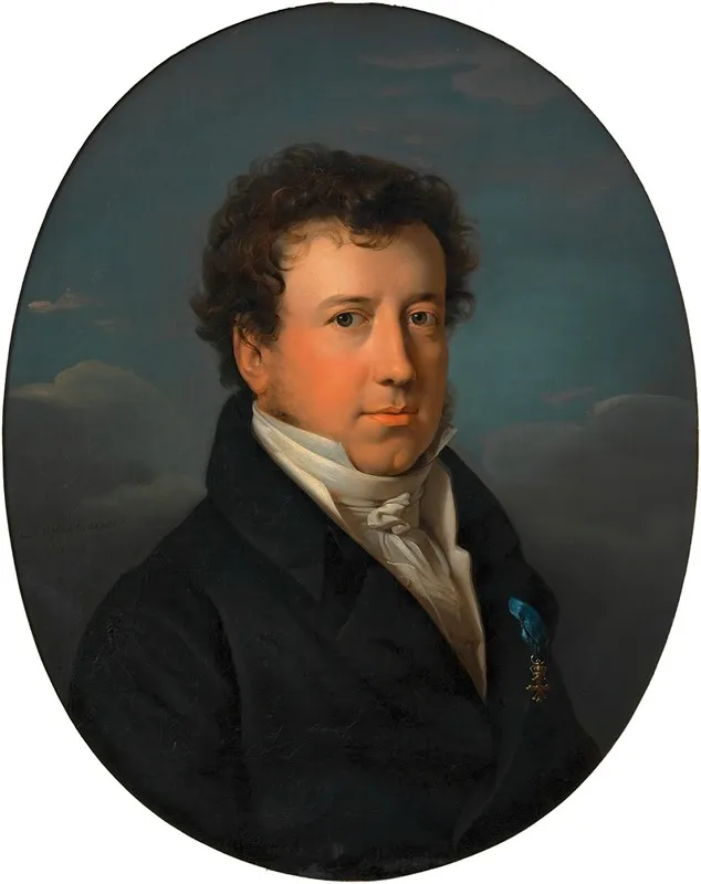Matthaus Edler Von Collin Schriftsteller Wall Art by Leopold Kupelwieser - High-Resolution Digital Print