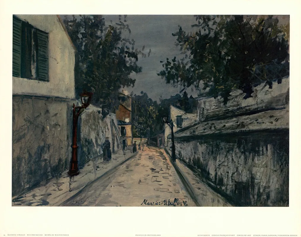 Maurice Utrillo Rue Des Saules