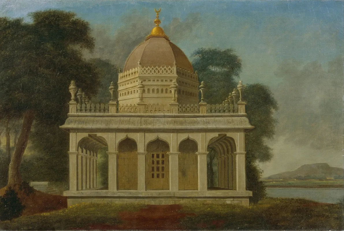 Mausoleum At Outatori Near Trichinopoly Wall Art by Francis Swain Ward - High-Resolution Digital Print