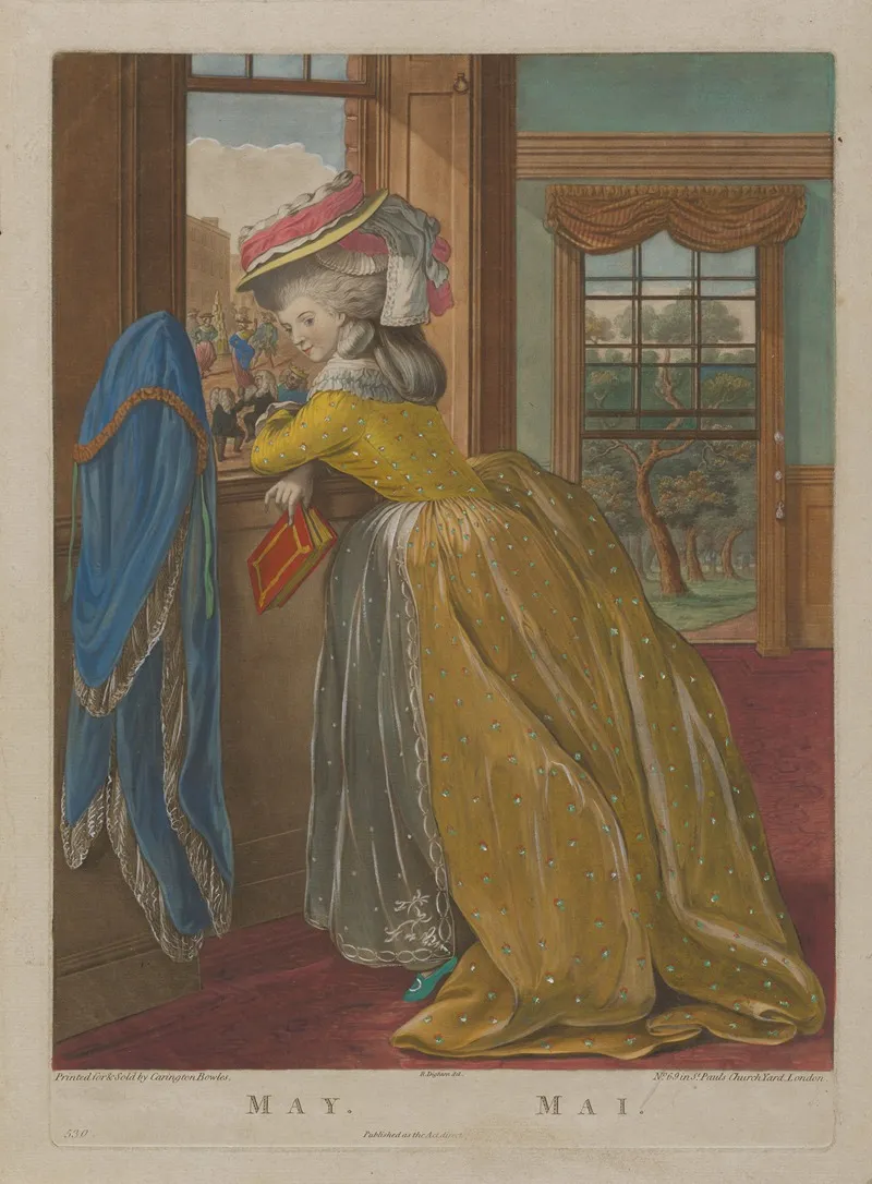 May From The Twelve Months Wall Art by Robert Dighton - High-Resolution Digital Print