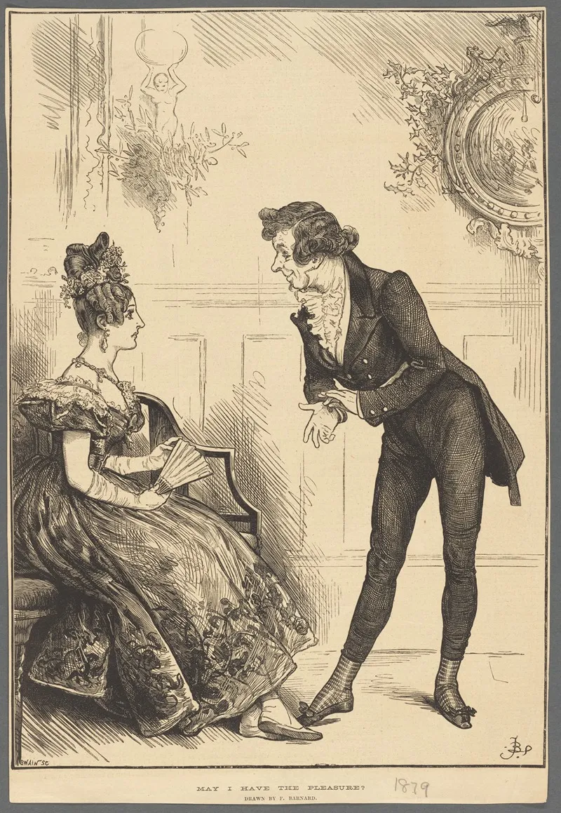 May I Have The Pleasure 2 Wall Art by Frederick Barnard - High-Resolution Digital Print