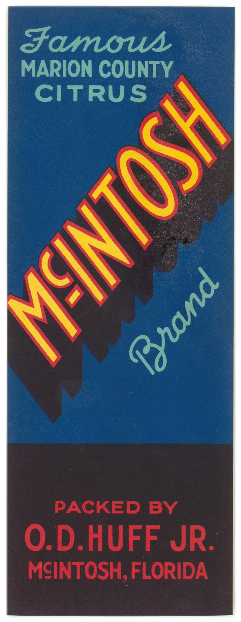 Mcintosh Brand Citrus Label Wall Art by Anonymous - High-Resolution Digital Print