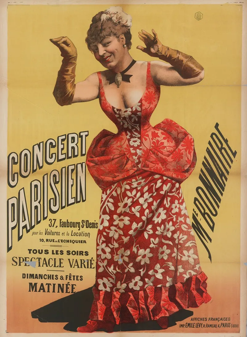 Me Bonnaire Concert Parisien Wall Art by Imp. Emile Lévy - High-Resolution Digital Print