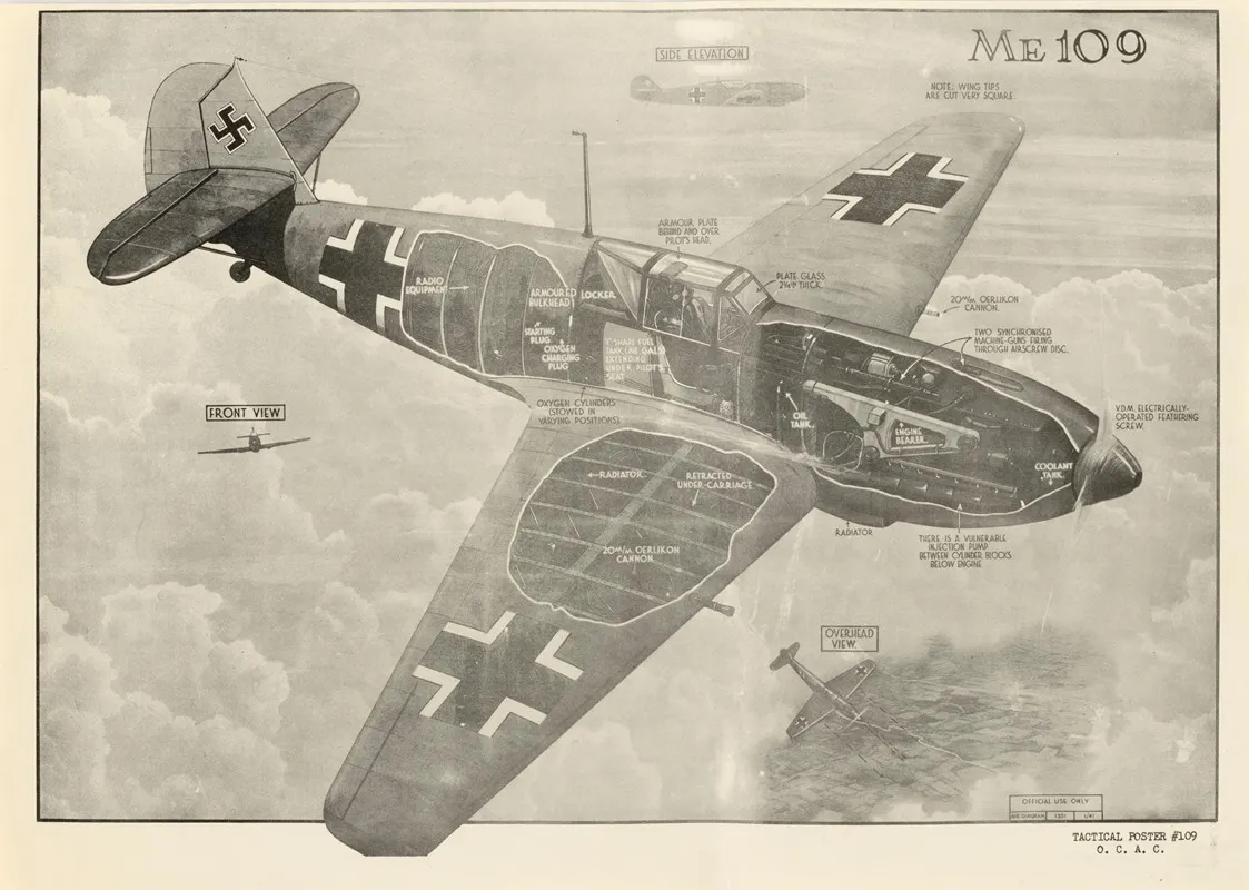 Me109 Tactical Poster 109
