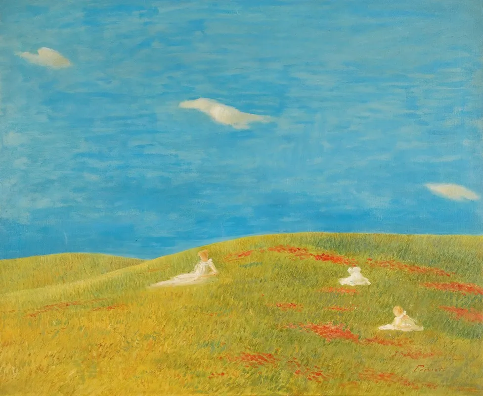 Meadow 2 Wall Art by Gaetano Previati - High-Resolution Digital Print