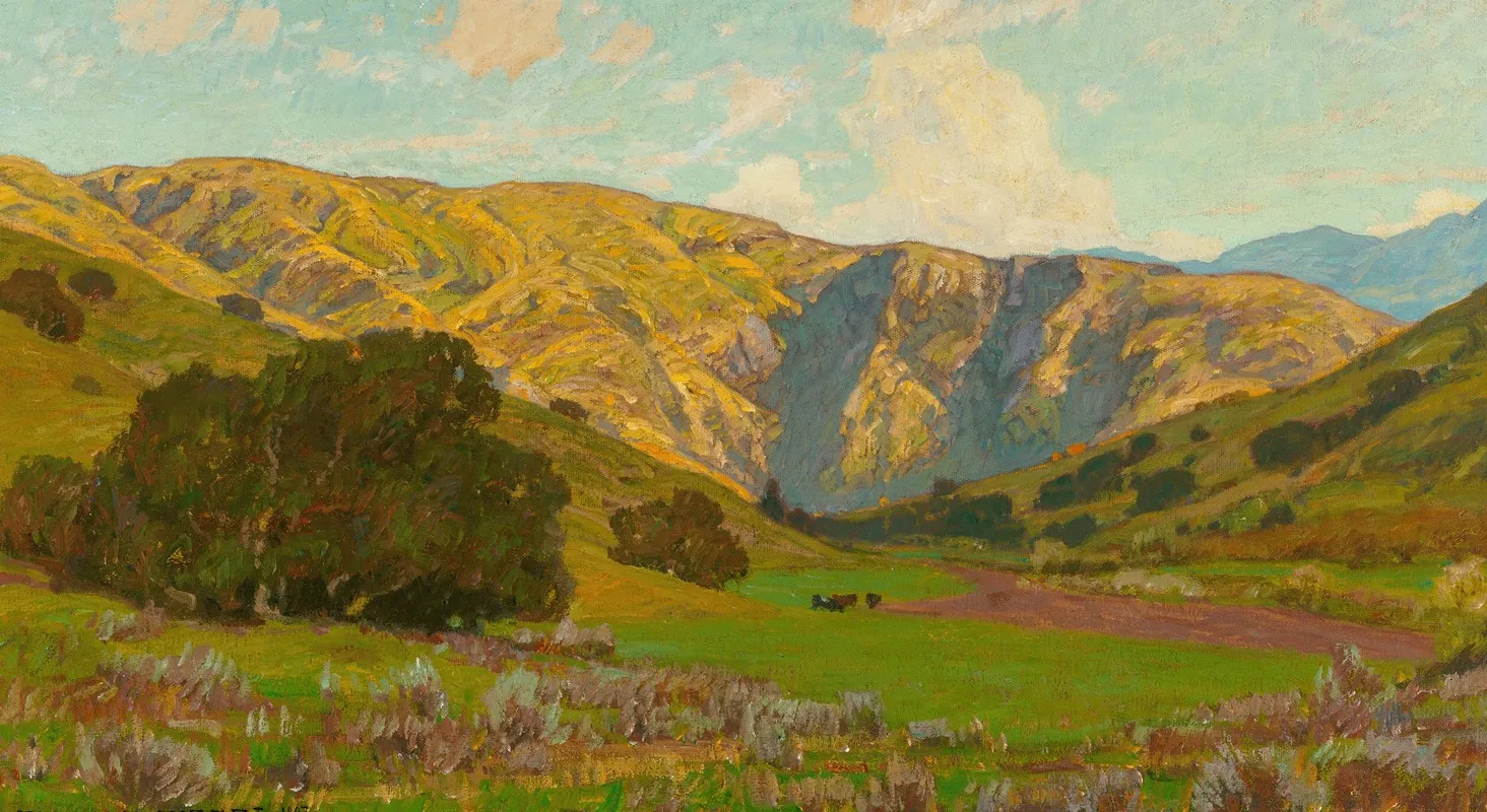 Meadow With Distant Hills