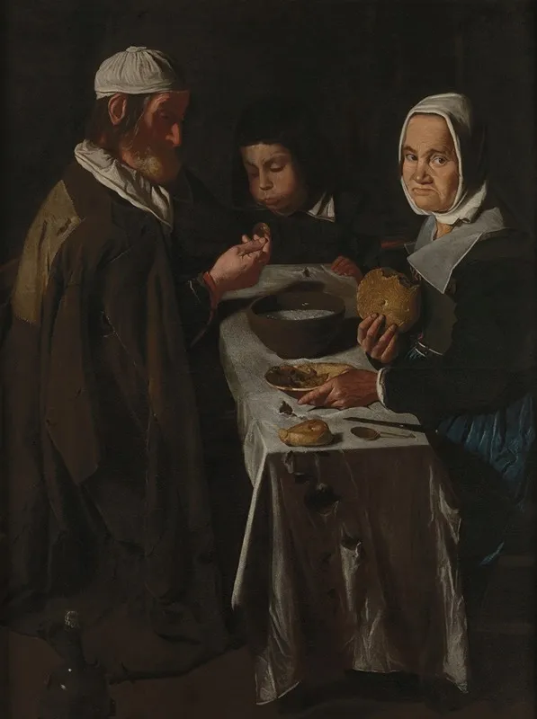Meagre Repast Wall Art by Master of the Blue Jeans - High-Resolution Digital Print