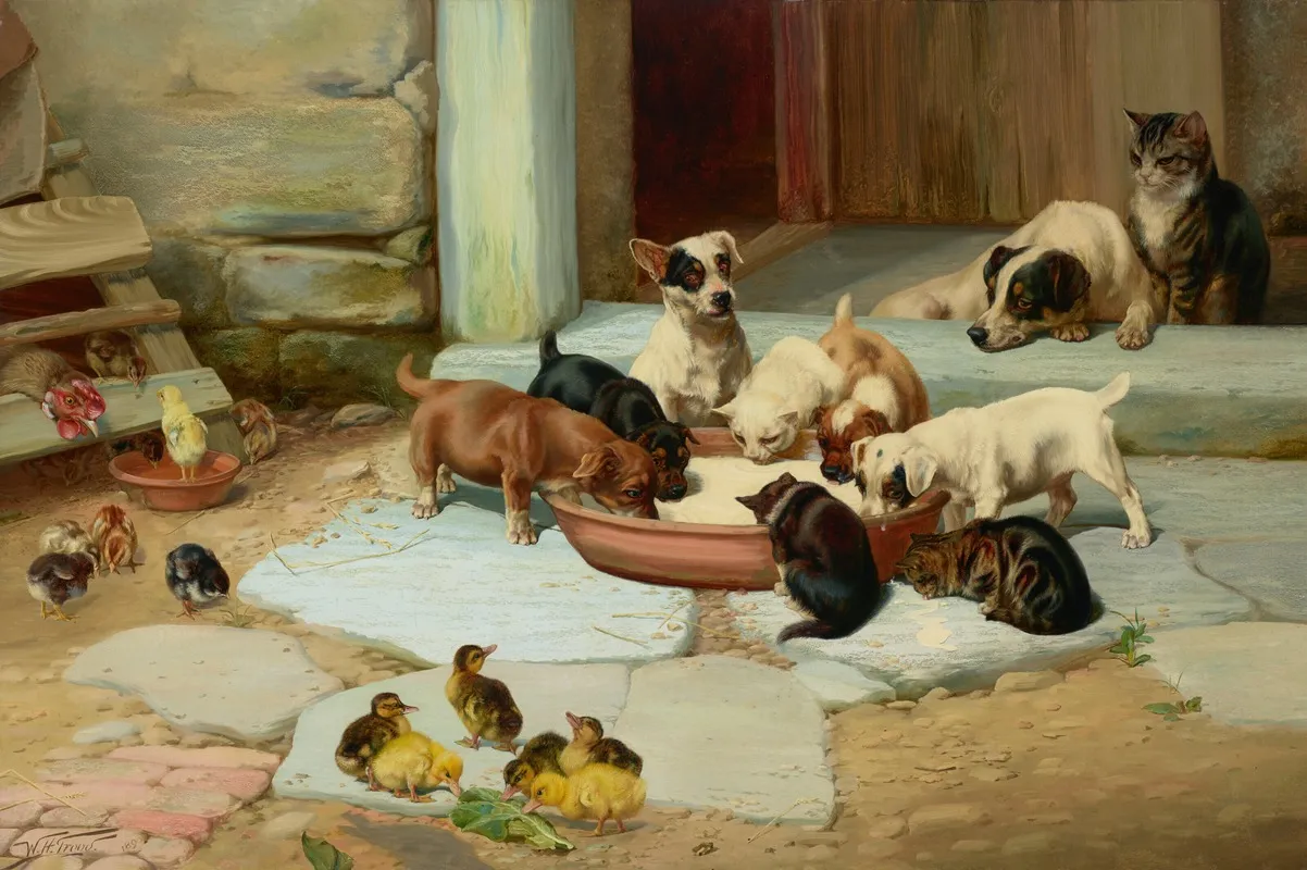 Meal Time 2 Wall Art by William Henry Hamilton Trood - High-Resolution Digital Print