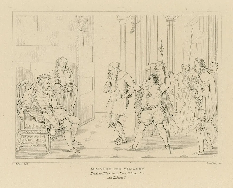 Measure For Measure Act Ii Scene 1 Wall Art by William Francis Starling - High-Resolution Digital Print