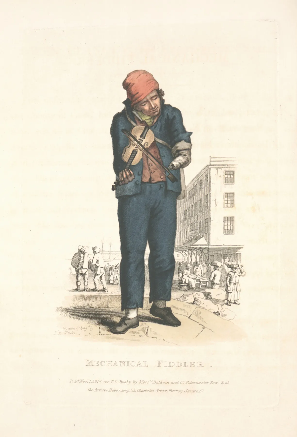 Mechanical Fiddler Wall Art by Thomas Lord Busby - High-Resolution Digital Print