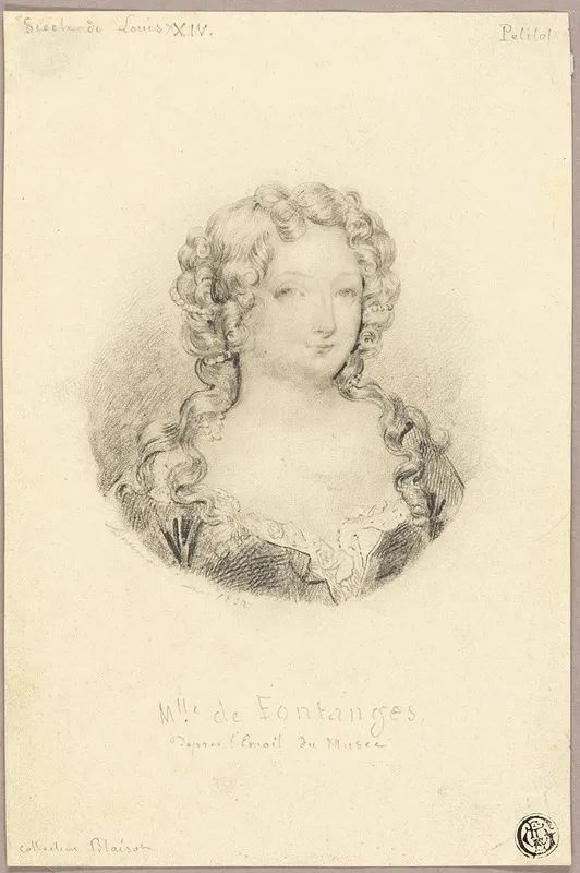 Medallion Portrait Of Mlle De Fontanges