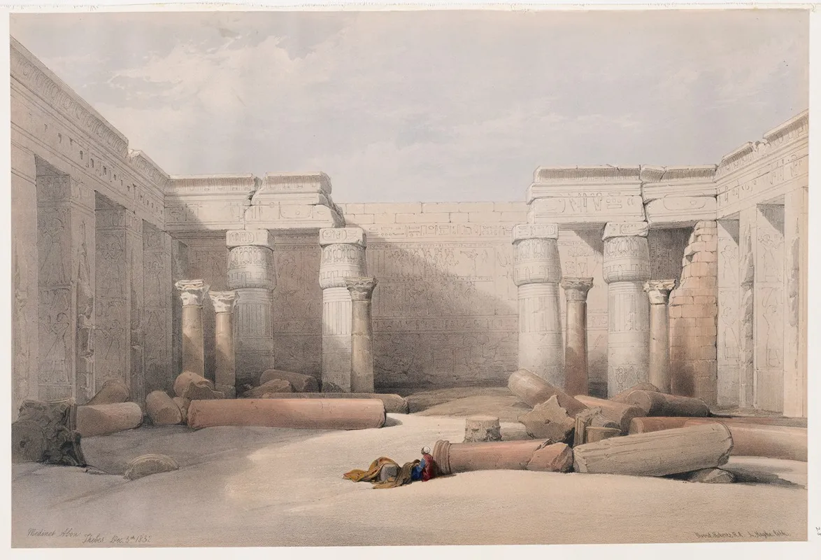 Medinet Abou Medinet Habu Thebes Dec 5th 1832