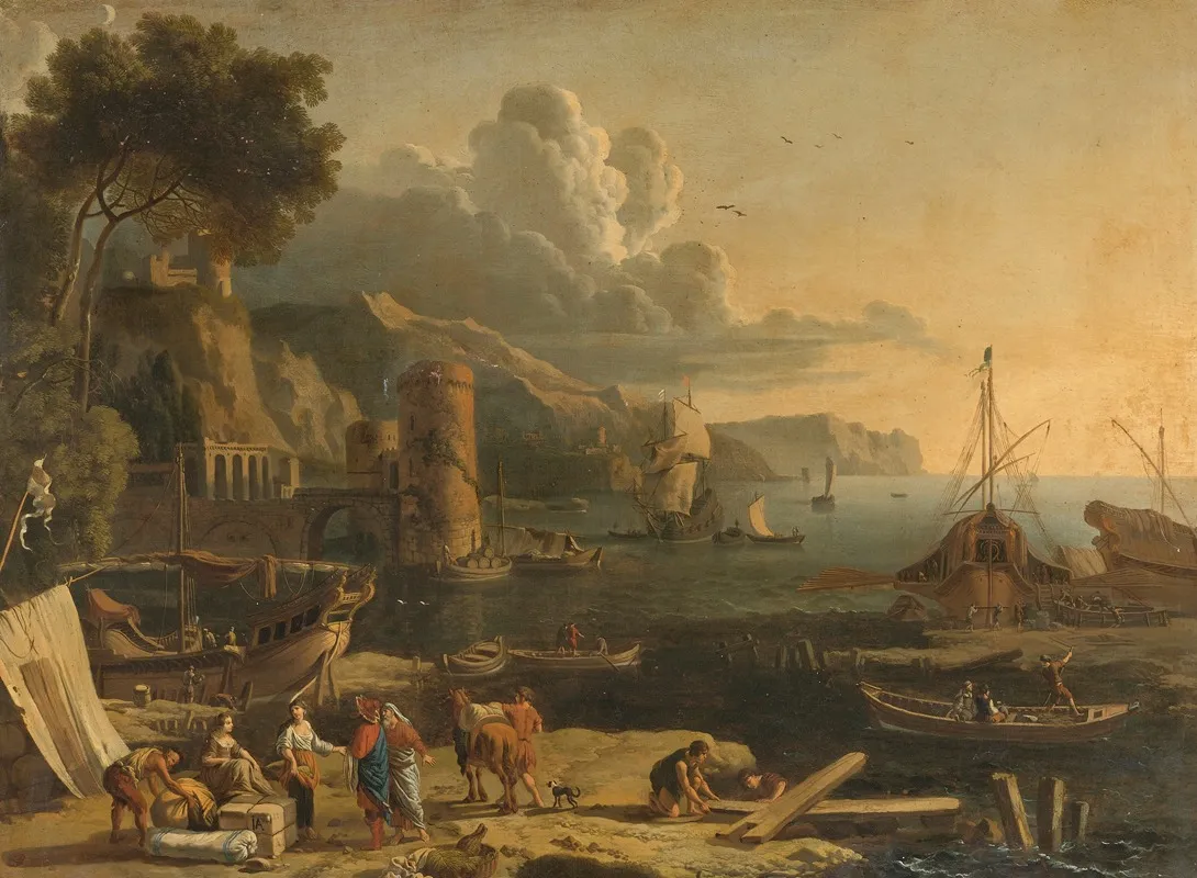Mediterranean Port Scene
