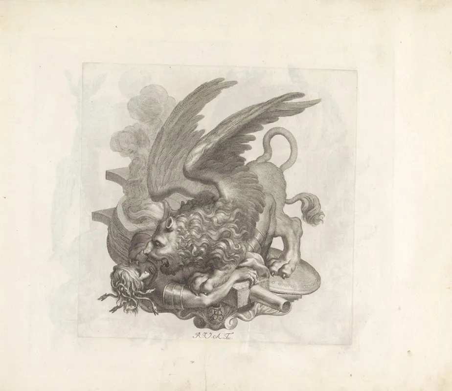 Medusa Verpletterd Door De Leeuw Van Sint Marcus Wall Art by Robert van Audenaerde - High-Resolution Digital Print