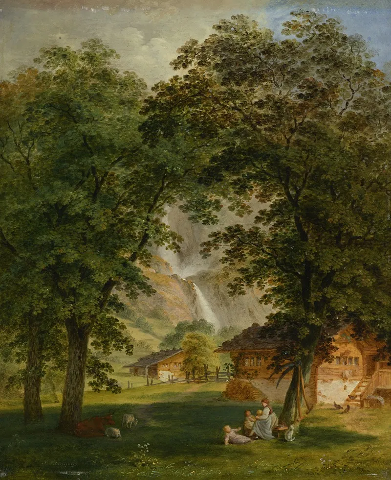 Meiringen Mit Alpbachfall