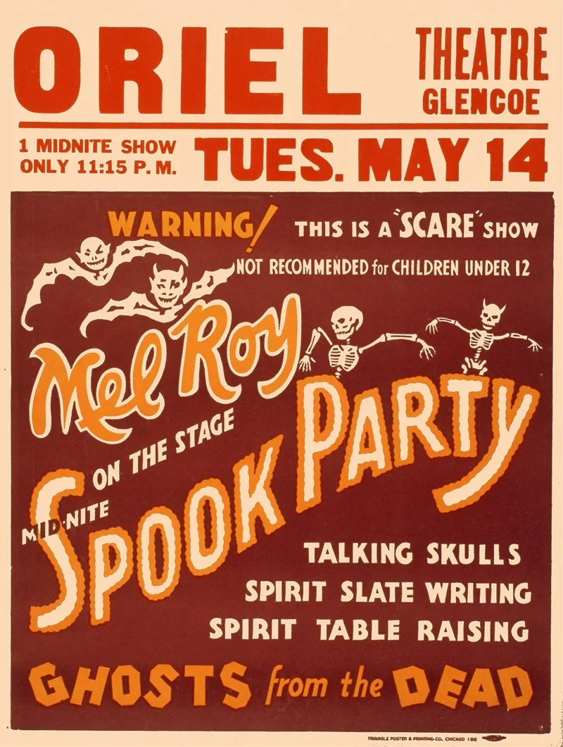 Mel Roy On The Stage Mid Nite Spook Party Wall Art by Triangle Poster and Printing Co - High-Resolution Digital Print