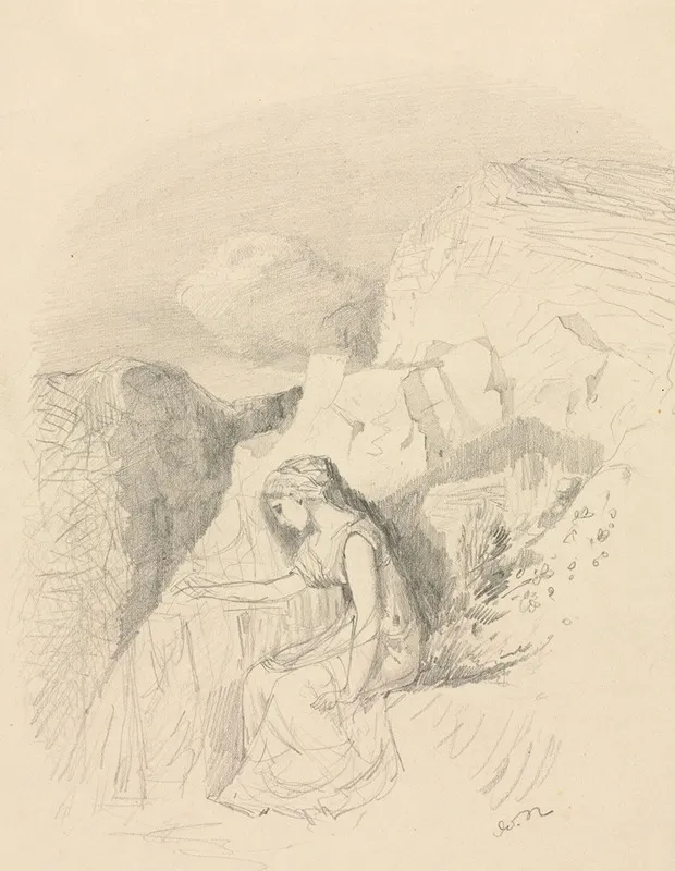 Melancholy 7 Wall Art by Odilon Redon - High-Resolution Digital Print