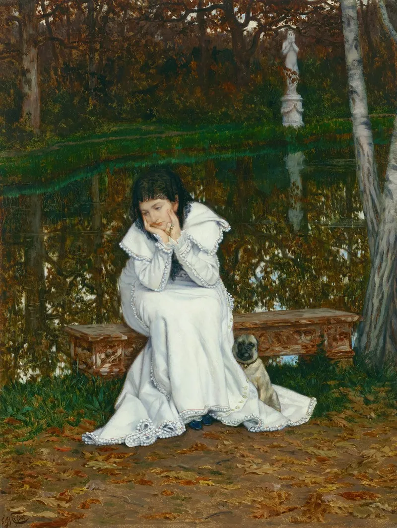 Melancolie 4 Wall Art by James Tissot - High-Resolution Digital Print