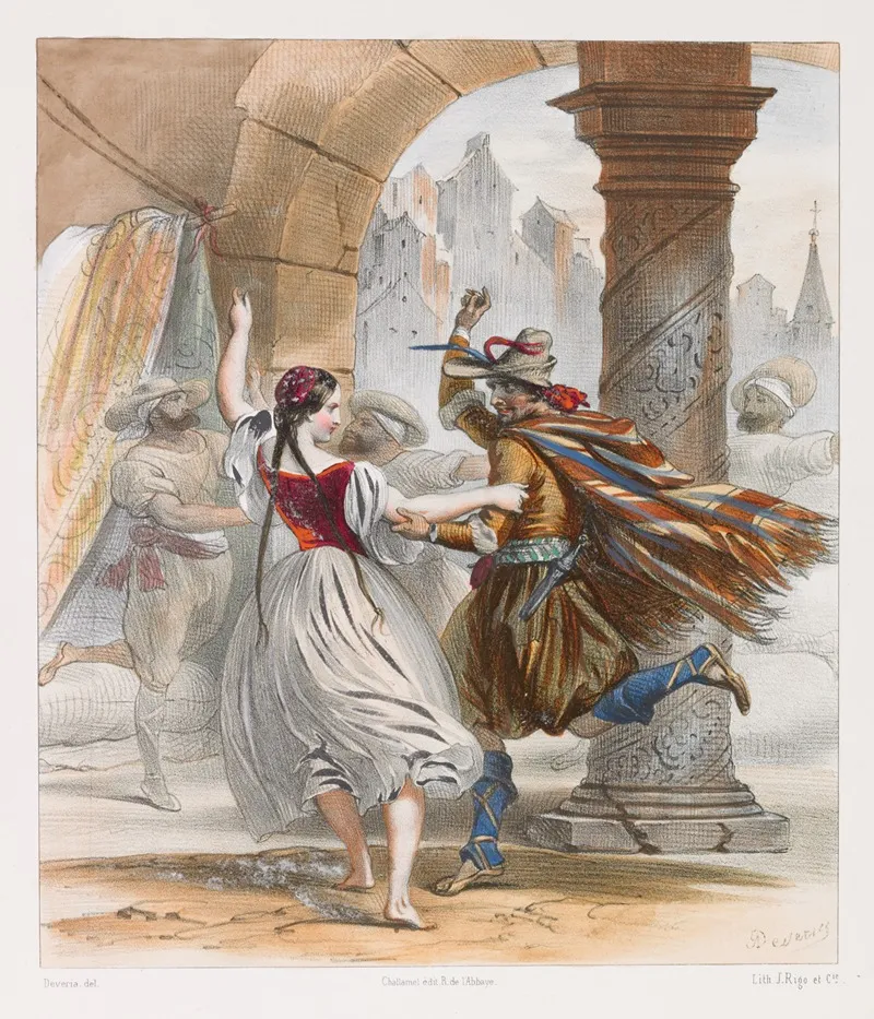 Melle Adele Dumilatre Et Mr Corali Dans Le 2eme Acte De La Gipsy Ballet