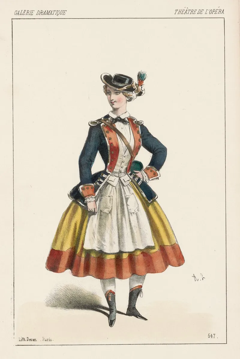 Melle Aline Role De La Cantiniere Dans Paquerette Wall Art by Alexandre Lacauchie - High-Resolution Digital Print