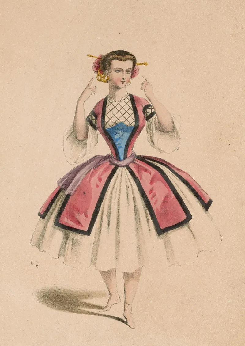 Melle Caroline Dans Le Ballet Du Cheval De Bronze Wall Art by Alexandre Lacauchie - High-Resolution Digital Print