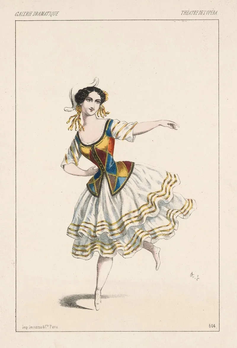 Melle Caroline Role De Colombine Wall Art by Alexandre Lacauchie - High-Resolution Digital Print