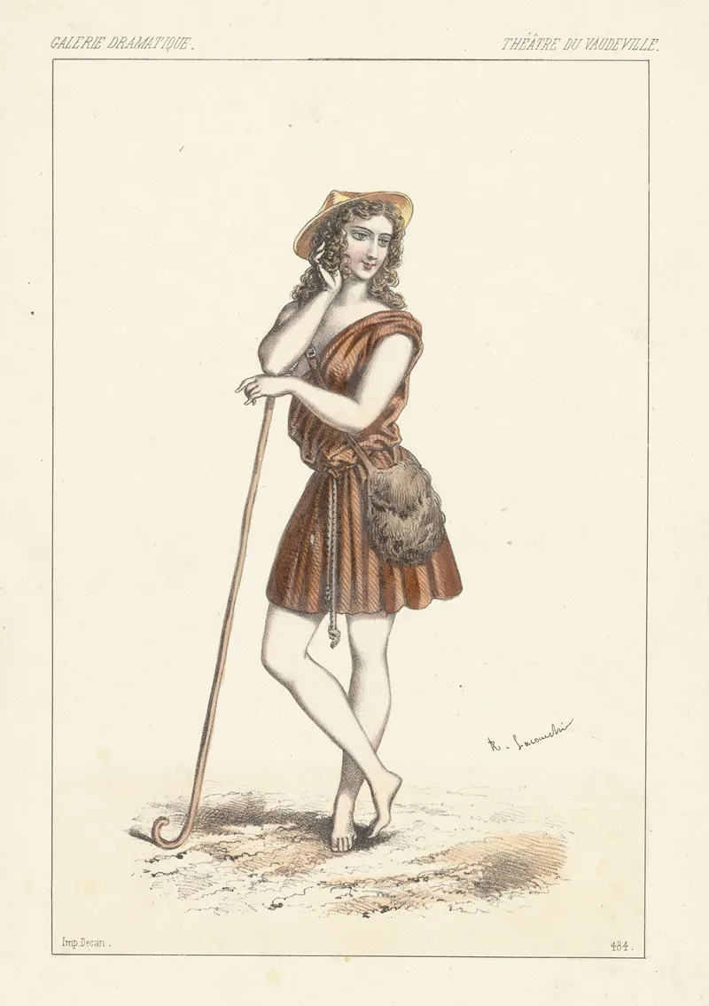 Melle Cico Role De Daphnis Dans Daphnis Et Chloe Wall Art by Alexandre Lacauchie - High-Resolution Digital Print