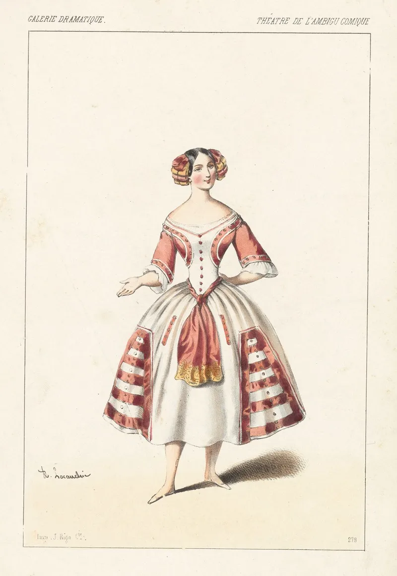 Melle Daniel Role De Paquita Dans Letoile Du Berger Wall Art by Alexandre Lacauchie - High-Resolution Digital Print
