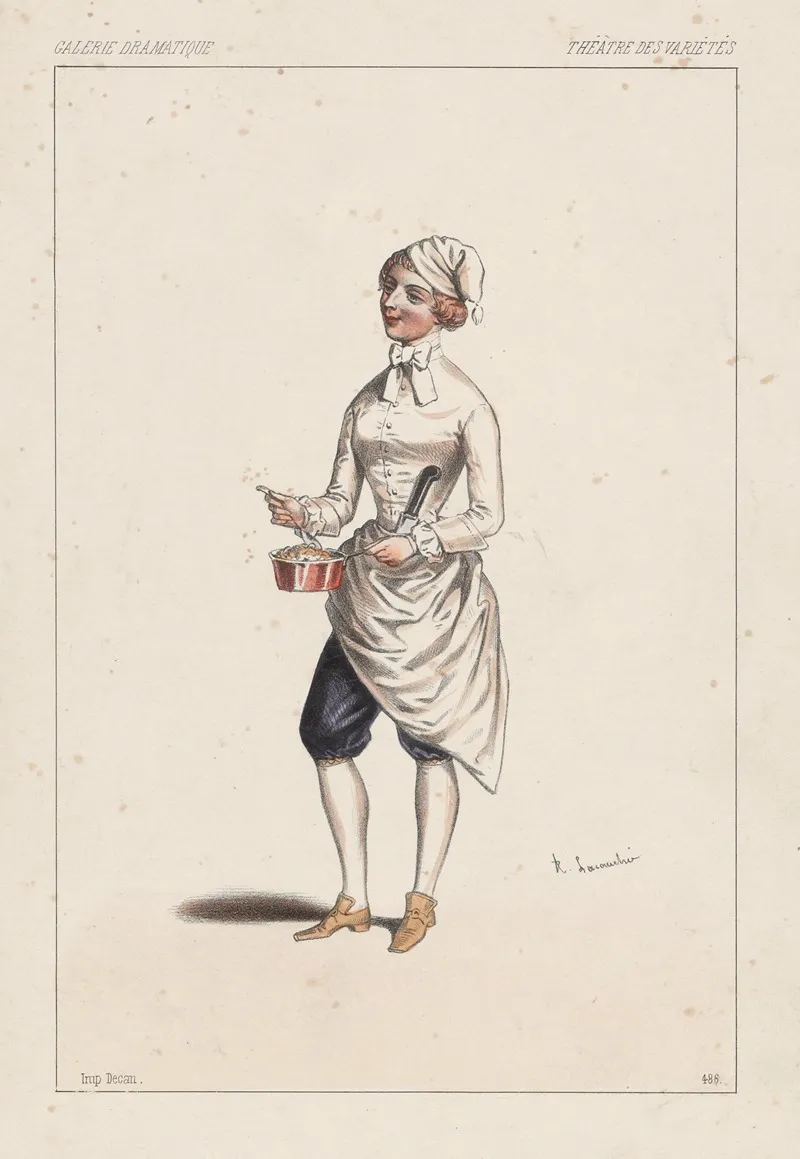 Melle Dejazet Dans Lulli Theatre Des Varietes Wall Art by Alexandre Lacauchie - High-Resolution Digital Print