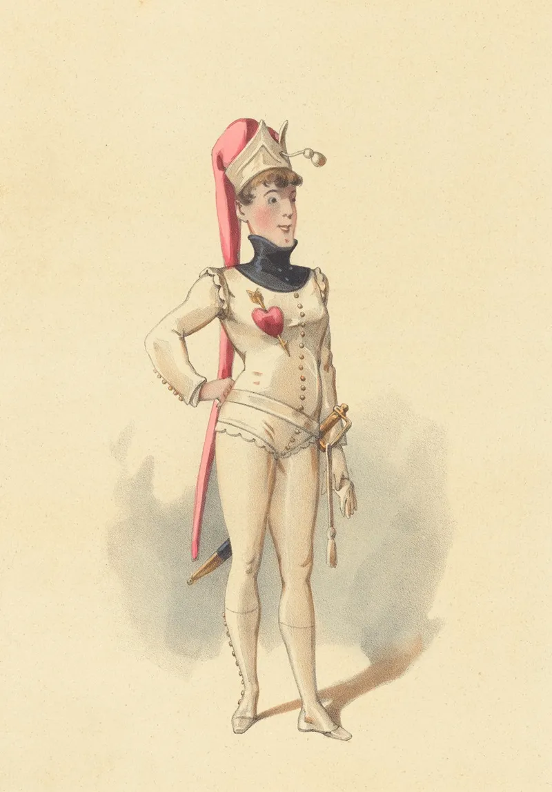Melle Pelletier Dans Genevieve De Brabant Dans Le Ballet Theatre De La Gaite Wall Art by Alfred Grévin - High-Resolution Digital Print